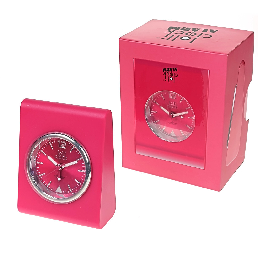  LolliClock wekker met alarm, roze