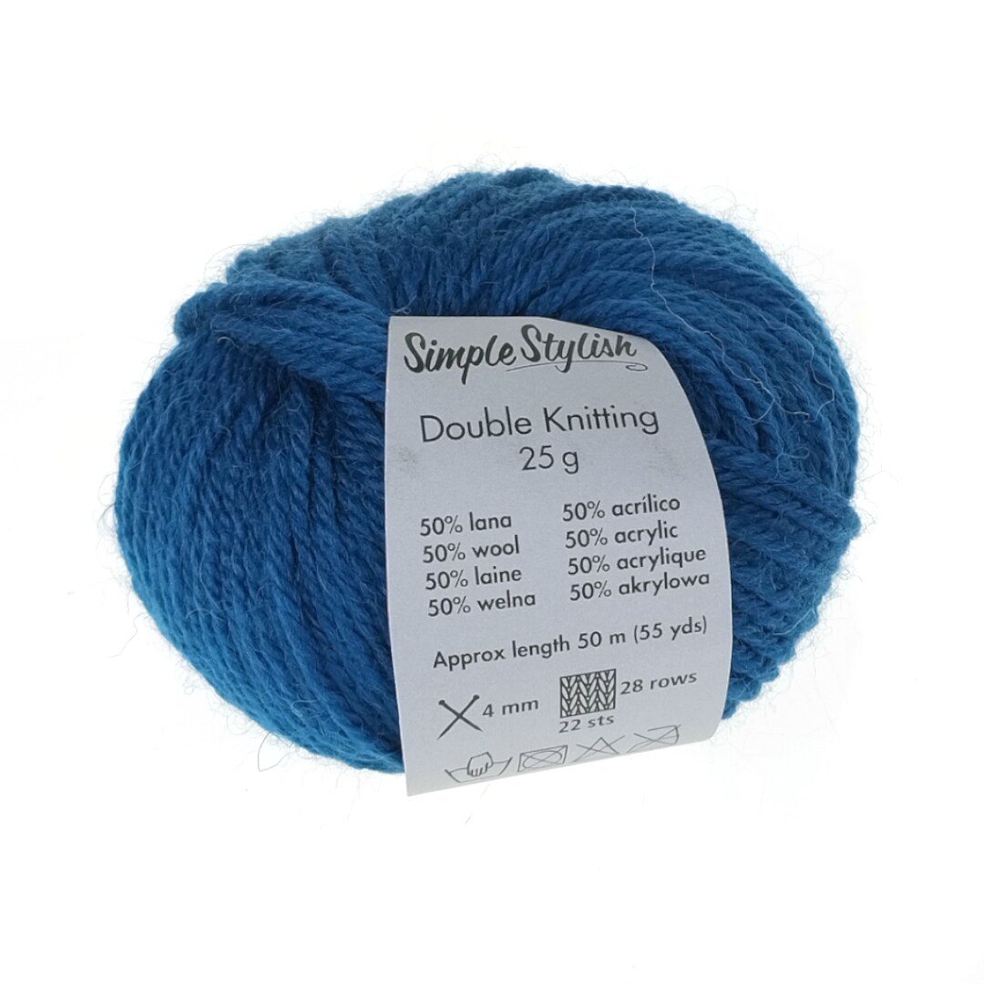  Laine à tricoter double bleu marine simple et élég