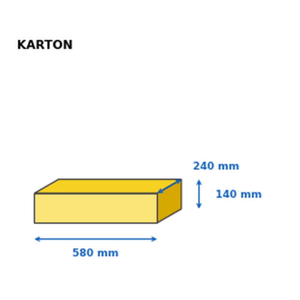  Versandkarton 580x240x140 mm fefco 201 GSK Fala
