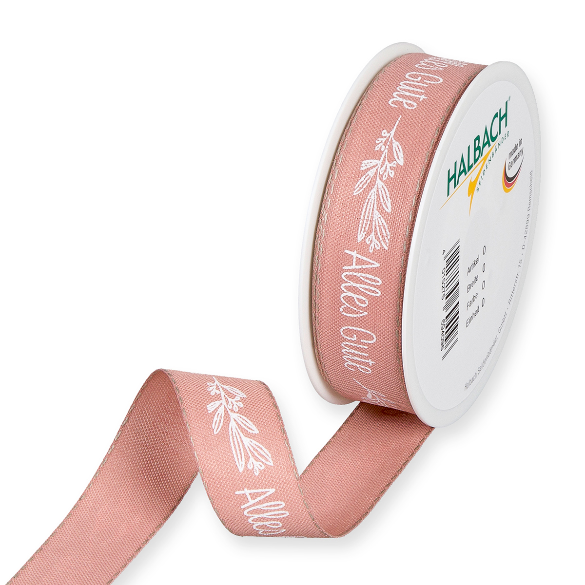  Band 1009/25mm 18m Alles Gute p.rosa/wei