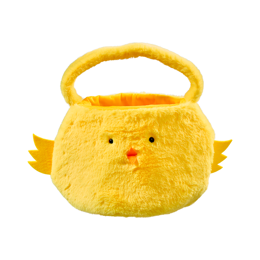  Korb Stoff 37x21x31cm Küken gelb