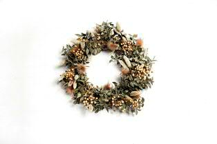  Kranz Trockenblumen D30cm natur