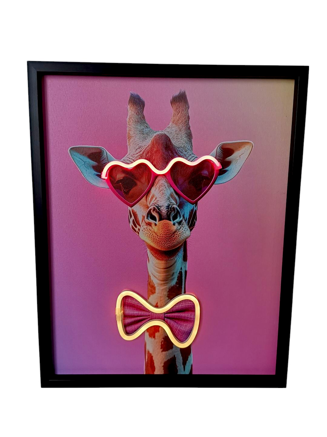  LED Bild 40x50cm Giraffe 6xAA Batterien nicht inkl