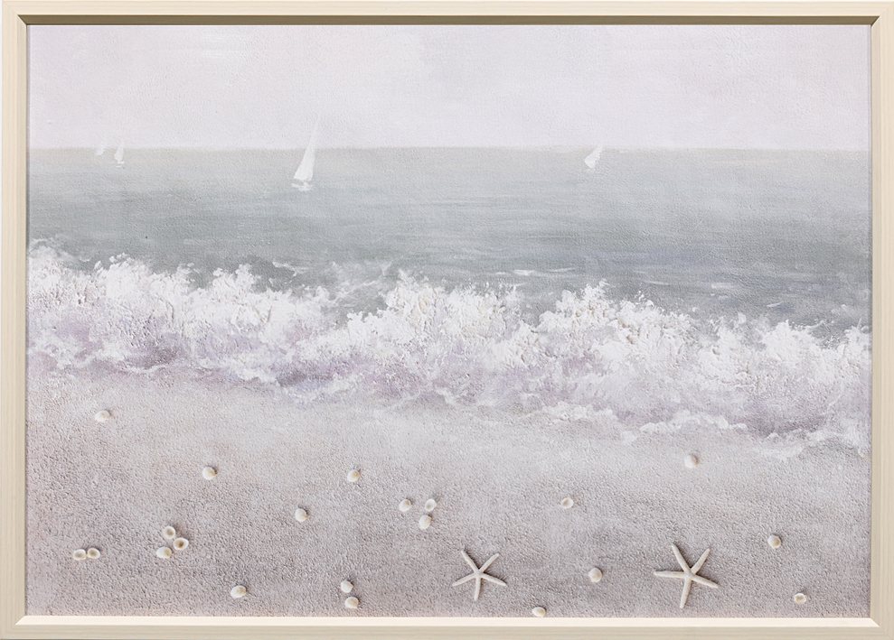  Picture 50x70cm Maritime/Starfish Frame