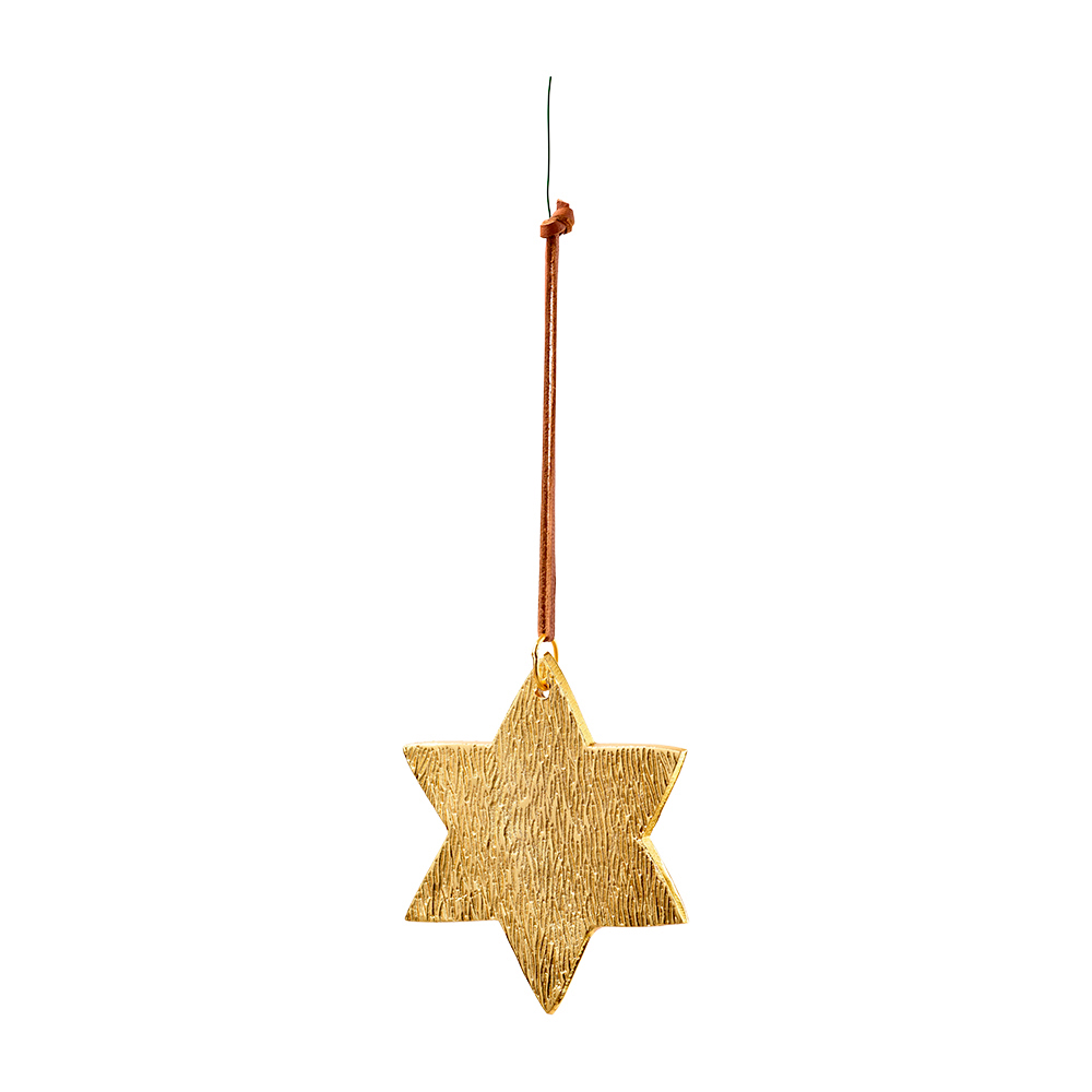  Stern Metall D9cm zum Hängen gold
