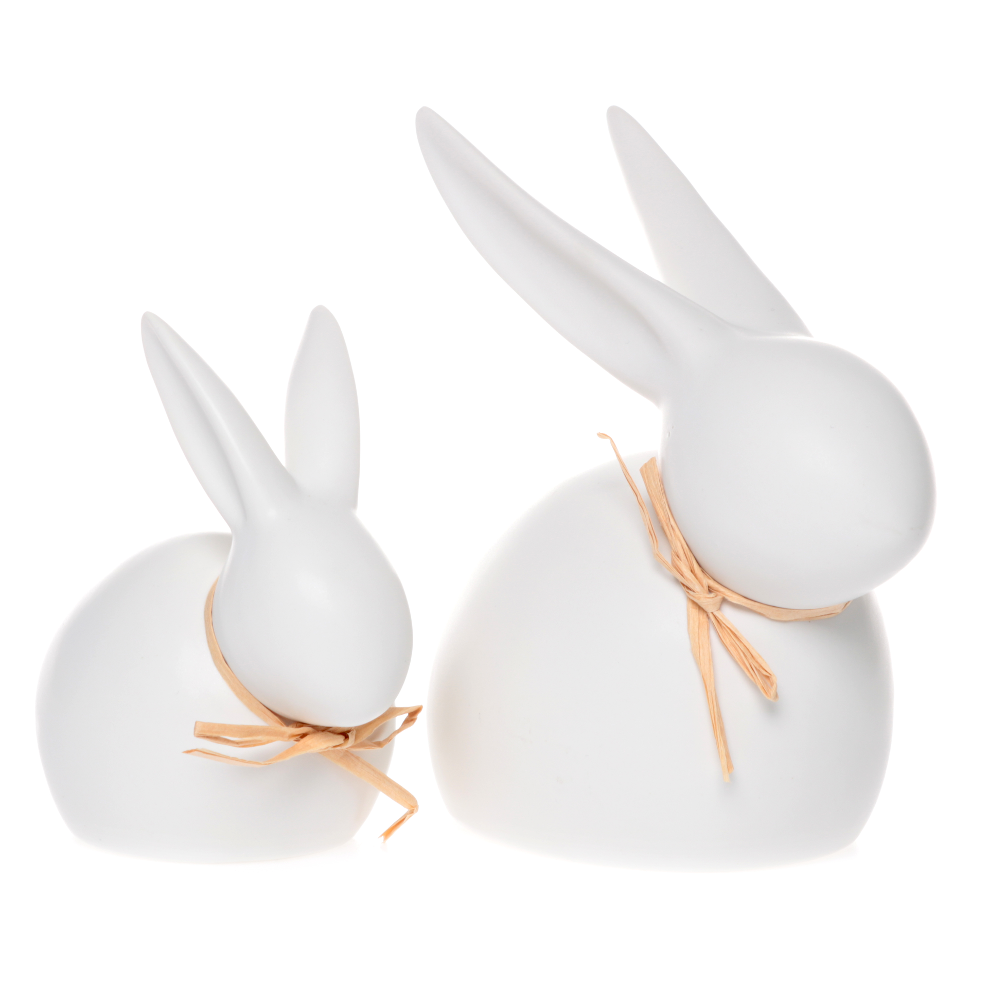  Hase Porzellan 16x10x17cm matt - weiß