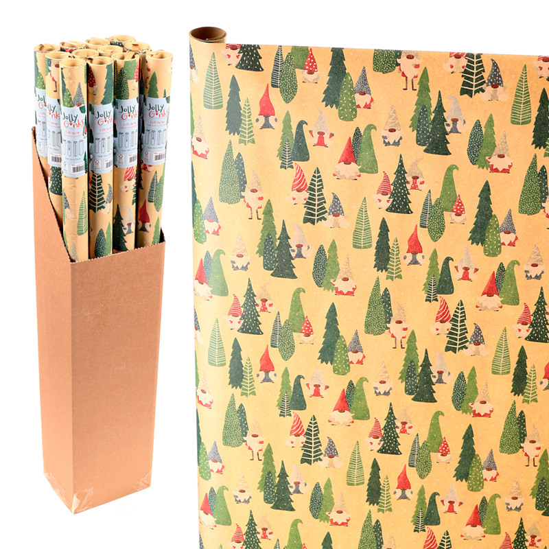  Jolly Gon Gnome -Weihnachts Geschenkpapierrolle