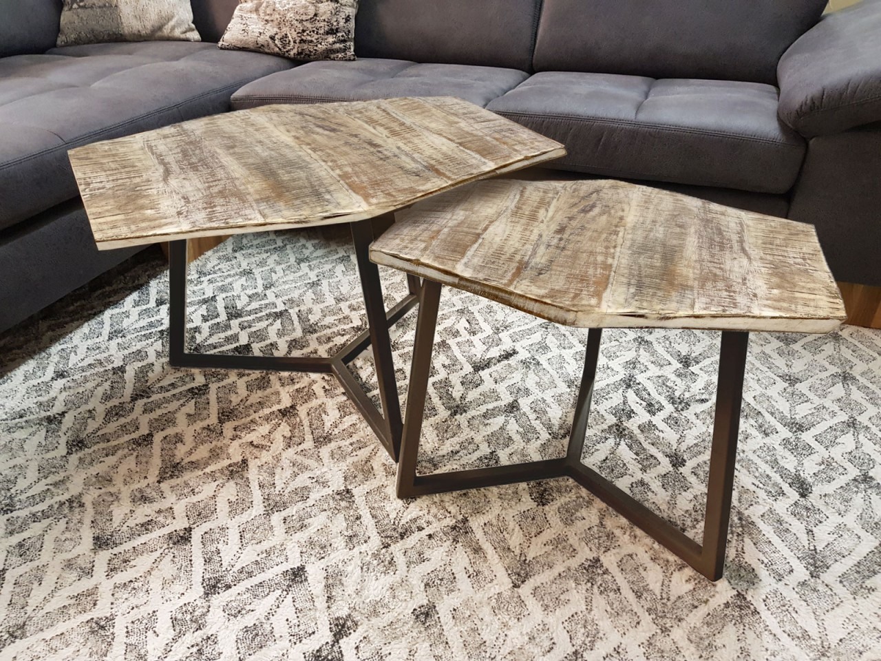  Salontafel set 2 delige salontafel nesttafel