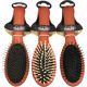 Hairbrush wood massage 22cm 3- times assorted