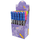 Bubble wand 37cm 120ml colored assorted in Dis