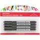 Permanent marker universal set of 4, 4 assorted co