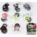 Hair tie soft 12, black without colored assorted