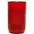 Grablicht burner without lid red 9,5x5,5cm