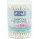 Cotton swab paper Elina 100 in a rotating jar