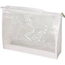 Cosmetic bag XL 23x18x5,5cm transparent white